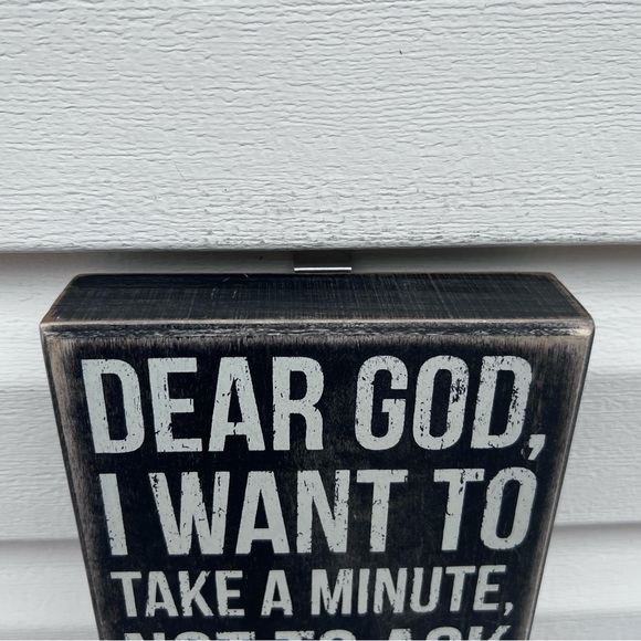 Primitives by Kathy “Dead God..” sentiment wooden decor - Picture 6 of 7